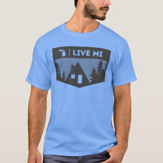 Levande Michigan för MI-amerikandräkt T-tröja T Shirt