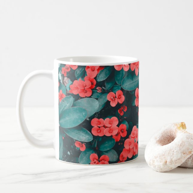 Levande mönster på muggar: Zazzle-butiken slår til Kaffemugg (Med munk)