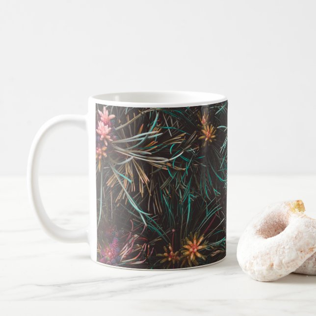 Levande mönster på muggar: Zazzle-butiken slår til Kaffemugg (Med munk)