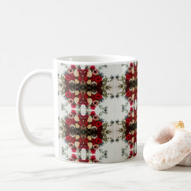 Levande mönster på muggar: Zazzle-butiken slår til Kaffemugg (Med munk)