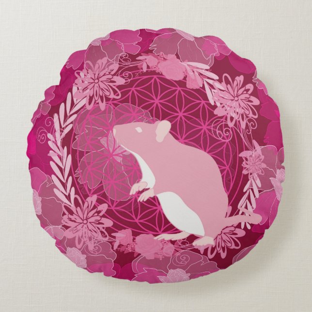 Levande möss rund kudde (Framsidan)