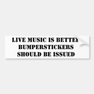LEVANDE MUSIK ÄR BÄTTRE BILDEKAL