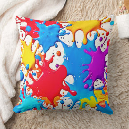 Levande nyanser av neonfärger kudde