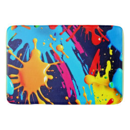 Levande nylonfärg i vätskeuttryck badrumsmatta