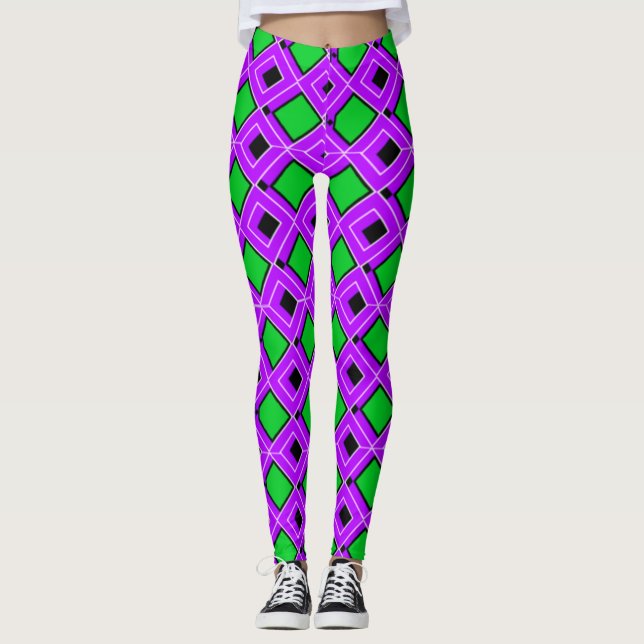 Levande och bekväma färgglada leggings (Framsida)