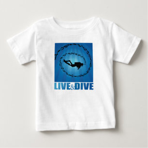 Levande och dykdykare t shirt