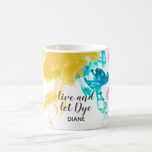 Levande och Let Dye - Swirling Dye Färg Kaffemugg (Center)