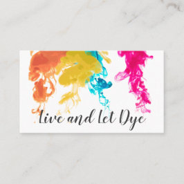 Levande och Let Dye - Swirling Dye Färg Visitkort