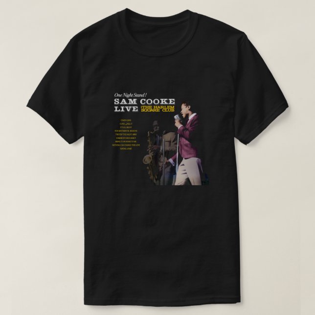 Levande på Harlem Square - Sam Cooke T Shirt (Design framsida)