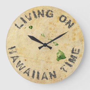 LEVANDE PÅ HAWAIIAN TID STOR KLOCKA