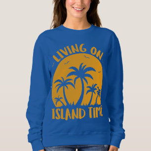 Levande på ön Handflatan Träd och solnedgång T Shirt