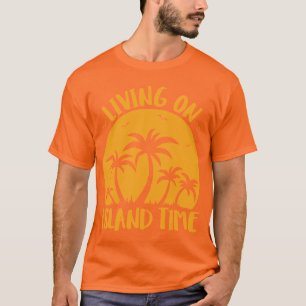 Levande på ön Handflatan Träd och solnedgång T Shirt