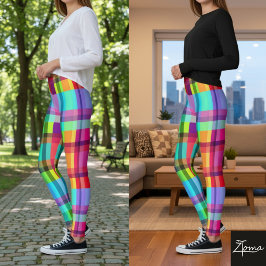 Levande Plaidbyxor Leggings