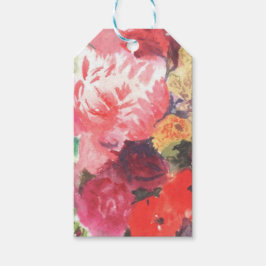 Levande presentkort för blomsterbuketter presentetikett