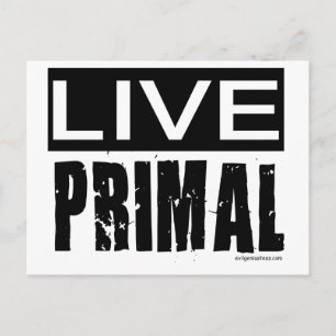 Levande primär-/paleodiet vykort