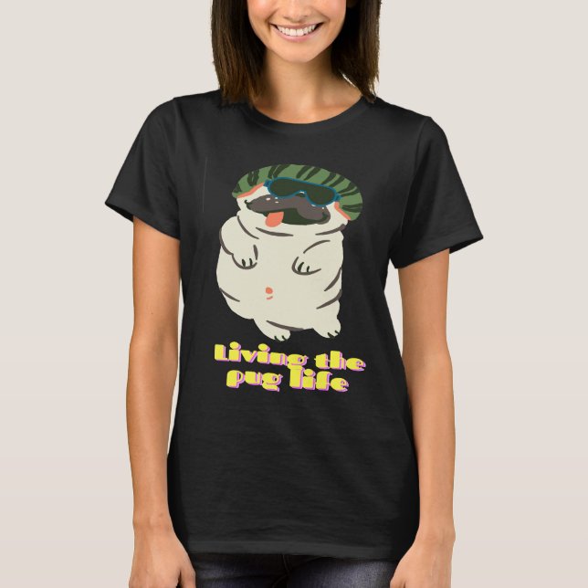 Levande Pug Life Classic T-Shirt 211 (Framsida)