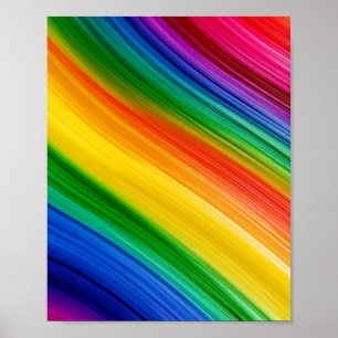 Levande regnbåge av färger poster