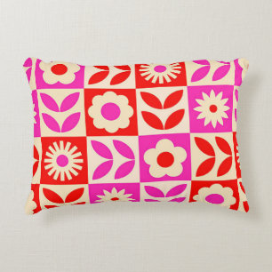 🌸 Levande Retro Blommig Mysig Hem Hem Inredning Prydnadskudde