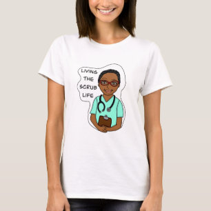 Levande SCrub Life   Medicinsk Professionell Humor T Shirt