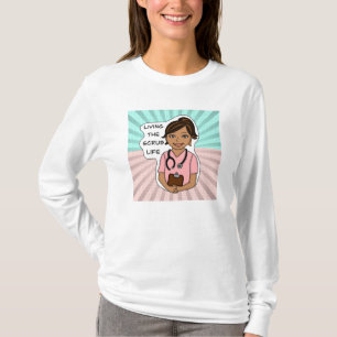 Levande SCrub Life Medicinsk Professionell Humor T Shirt