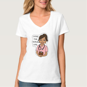 Levande SCrub Life   Medicinsk Professionell Humor T Shirt