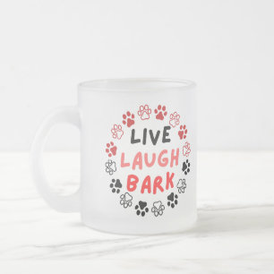 Levande skratt bark frostad glasmugg