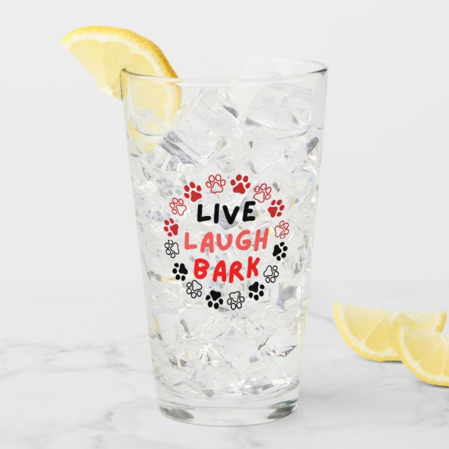 Levande skratt bark glaskopp (Framsida Ice)