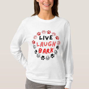 Levande skratt bark t shirt