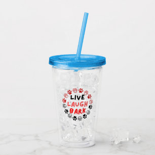 Levande skratt bark take away mugg