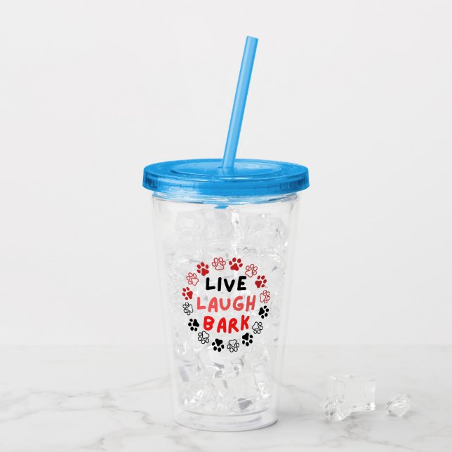 Levande skratt bark take away mugg (Baksida Ice)