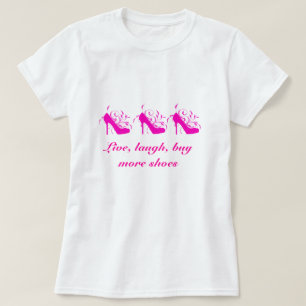 Levande skratt, köp skor mer utslagsplatsen tee shirt