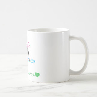 Levande skrattkärlek kaffemugg
