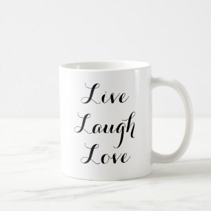 Levande skrattkärlek kaffemugg