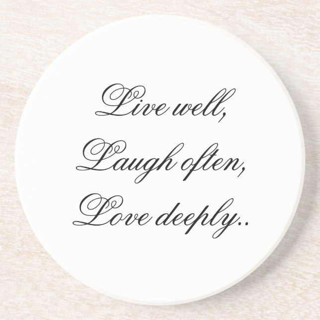 Levande skrattkärlekkustfartyg underlägg sandsten (Framsidan)