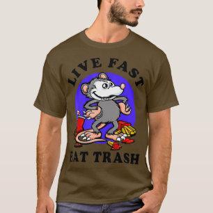Levande snabbmata Sopor Opossum Funny Sopor Drink T Shirt