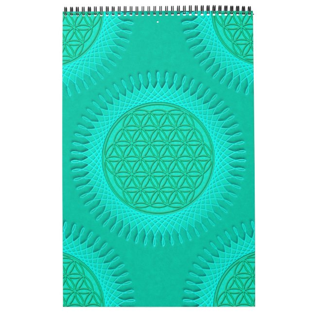 Levande - sol - sömlös mönster 2 kalender (Omslag)