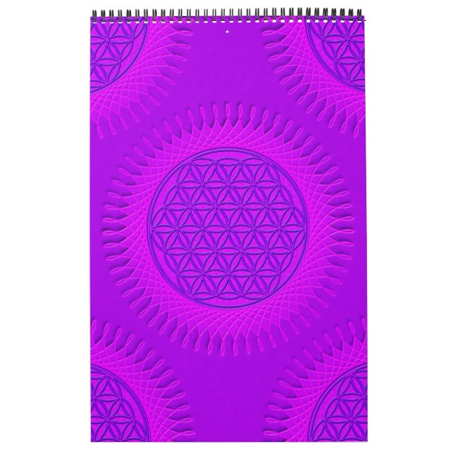 Levande - sol - sömlös mönster 3 kalender (Omslag)