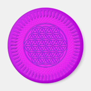 Levande - sol - sömlös mönster 3 magnet