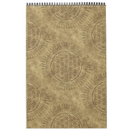 Levande - sol - sömlös mönster 4 kalender