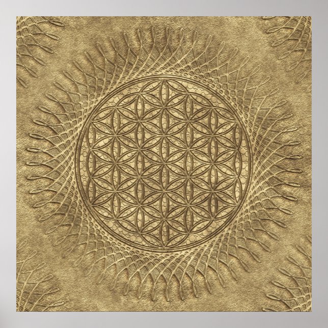 Levande - sol - sömlös mönster 4 poster (Framsidan)