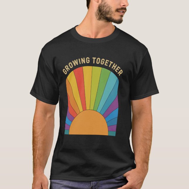 Levande solstrålar med motiverande fras t shirt (Framsida)