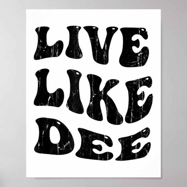 Levande som Dee, Cancer Awareness, Cancer Suprt Poster (Framsidan)