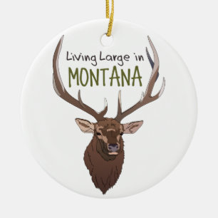 Levande stor i Montana Julgransprydnad Keramik