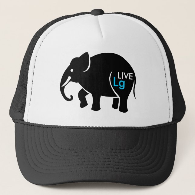 Levande stort grafiskt lock truckerkeps (Framsida)