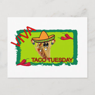 Levande Taco Tisdag Vykort