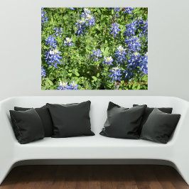 Levande Texas Bluebonnet-väggplansch Poster
