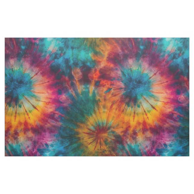 Levande Tie-Dye med Fyrverkeri Tyg (Yard)