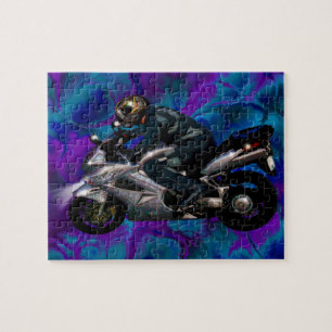 Levande till Ride Motorbiker Pussel