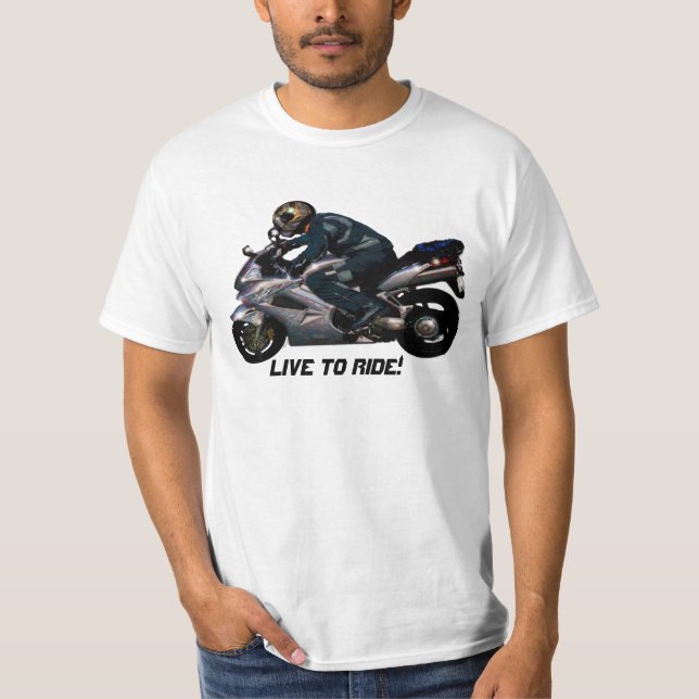 Levande till Ride Motorbiker Tröja (Framsida)