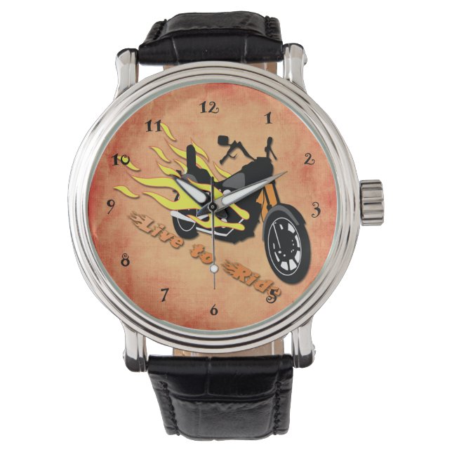 Levande till Ride - Motorcyklar Watch Armbandsur (Framsida)